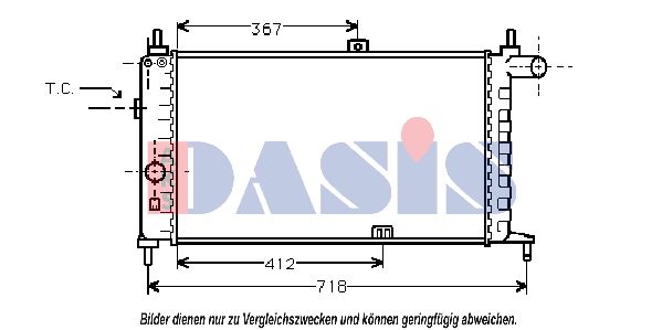 AKS DASIS Jäähdytin,moottorin jäähdytys 150320N